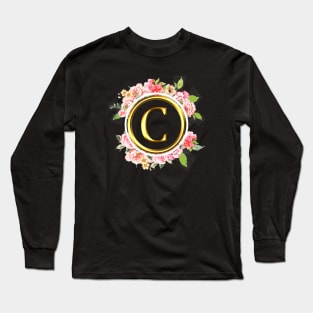 Letter C Shirt Alphabet Letter C Different Colors Long Sleeve T-Shirt